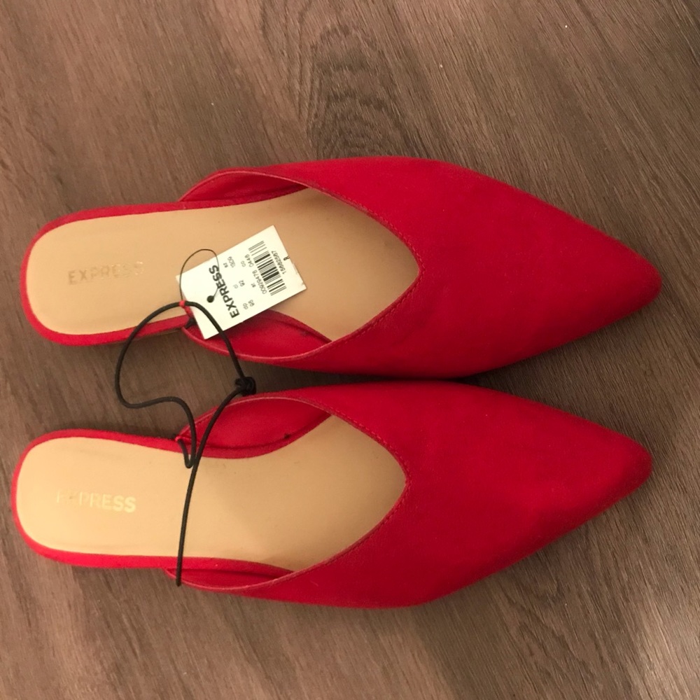 NEW w/ Tags Red Express Mules Size 8